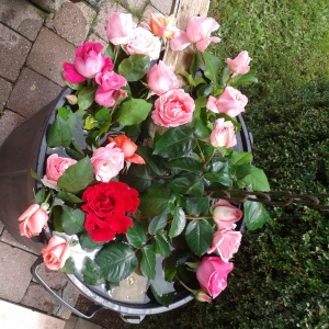Baquet fleuri